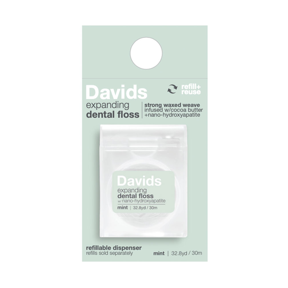 Expanding Dental Floss W/Hydroxyapatite, Mint, 30M