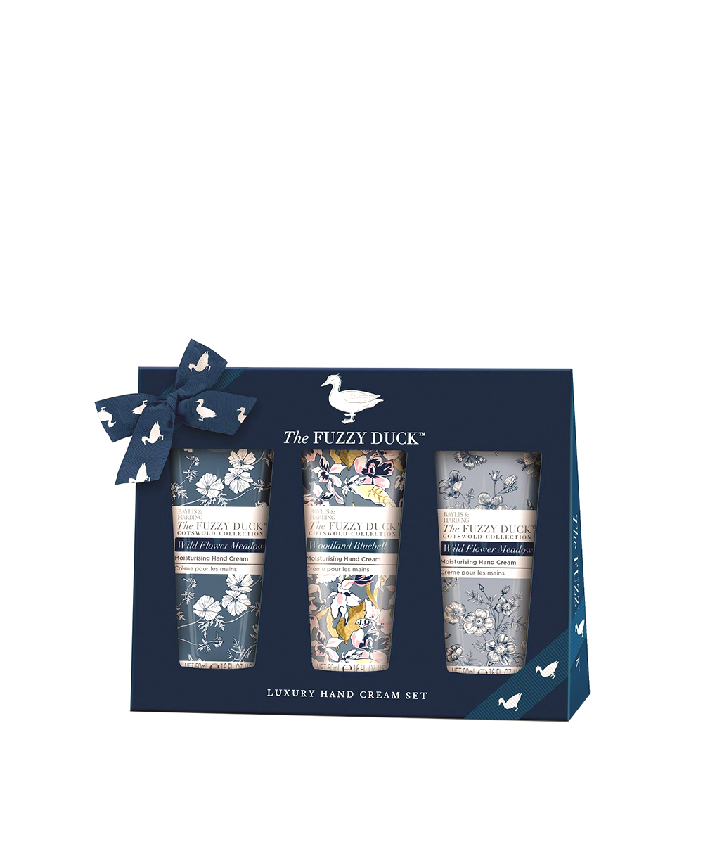 The Fuzzy Duck Cotswold Floral 3 Hand Cream Set