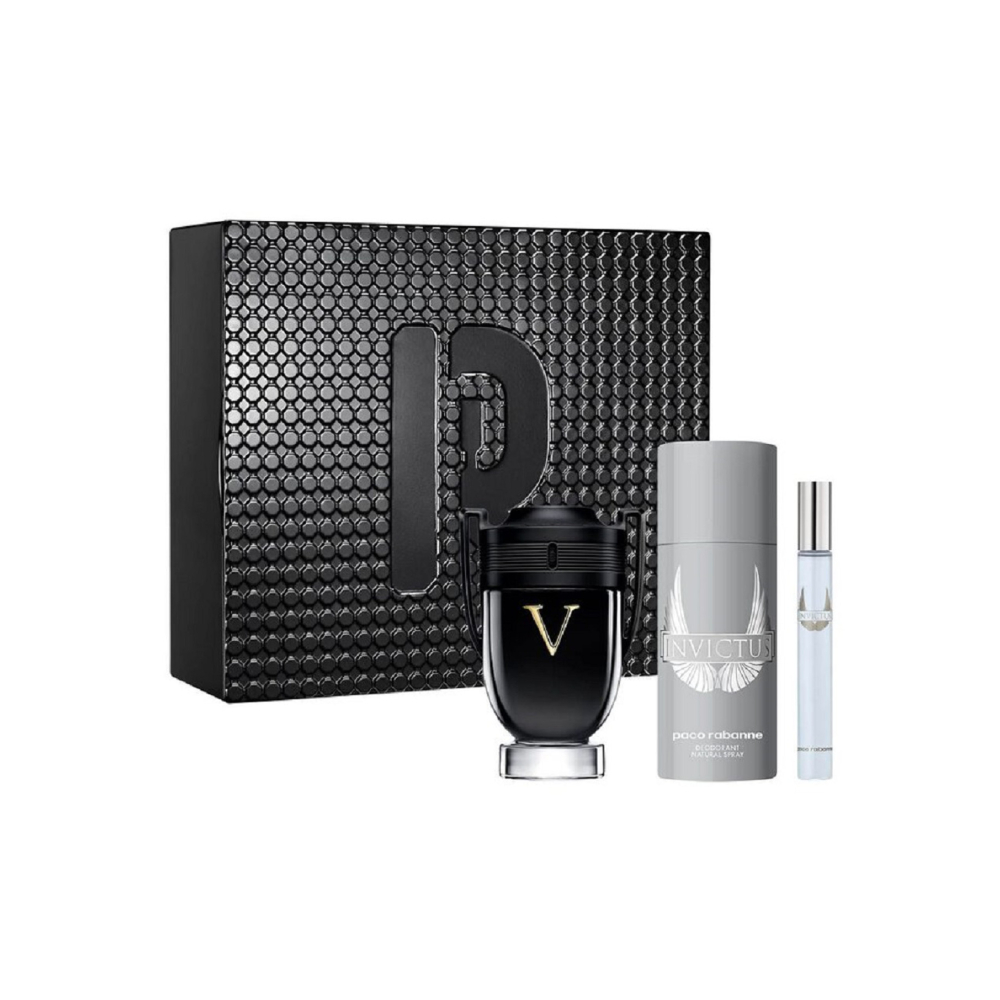 Invictus Victory Set (EDP 100ml + Deodorant 150ml + Travel Spray 10ml)